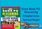 Kiran Bank PO Reasoning