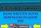 English Grammar HandWritten Notes