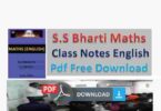 SS Bharti Maths Notes