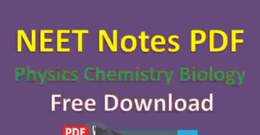 NEET Notes PDF Physics