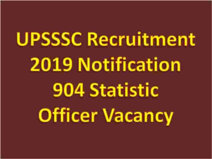 UPSSSC Recruitment 2019 Notification