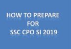 How to prepare for SSC CPO SI 2019