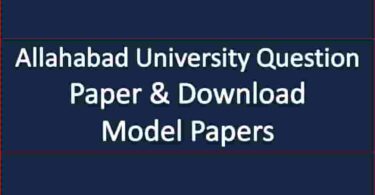 Allahabad University Question Paper & Download Model Papers