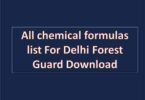 all chemical formulas list For Delhi Forest Guard Download