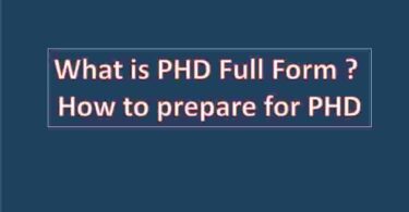 What is PHD Full Form