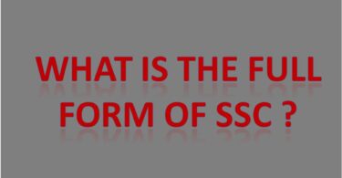 What is the full form of SSC