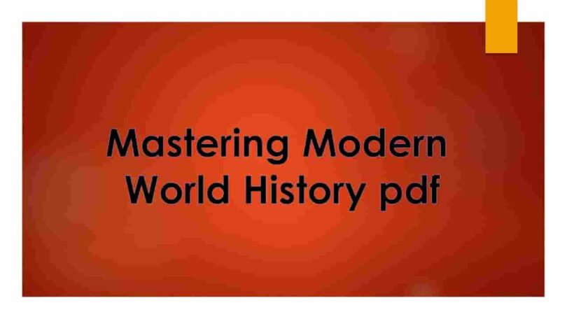Mastering Modern World History pdf
