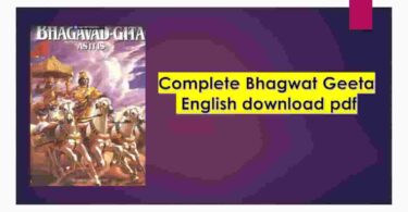 Bhagwat Geeta English download pdf