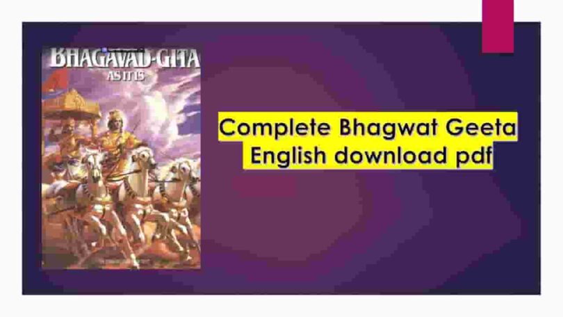 Bhagwat Geeta English download pdf