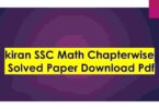 kiran SSC Math Chapterwise Solved Paper Download Pdf