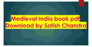 Medieval India book pdf Download by Satish Chandra
