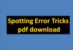 Spotting Error Tricks pdf download
