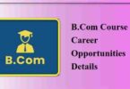 B.Com Course Career Opportunities Details