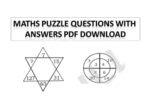 Maths Puzzle Questions With Answers