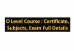 O Level Course