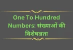 One To Hundred Numbers